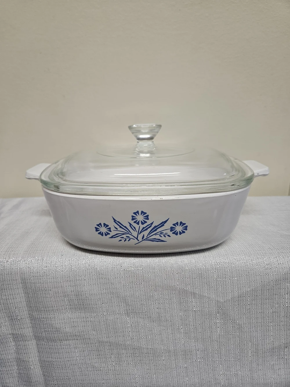 CorningWare Blue Cornflower Casserole Dish with Lid
